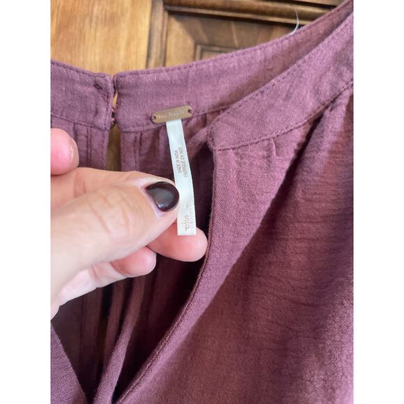 Free People The Only One ruched tie back mini dress Small - Picture 4 of 6